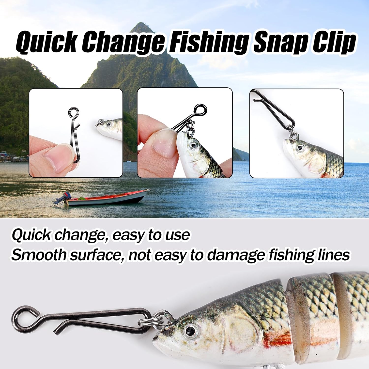 100Pcs Stainless Steel Fishing - Saltwater Line 评论和价格
