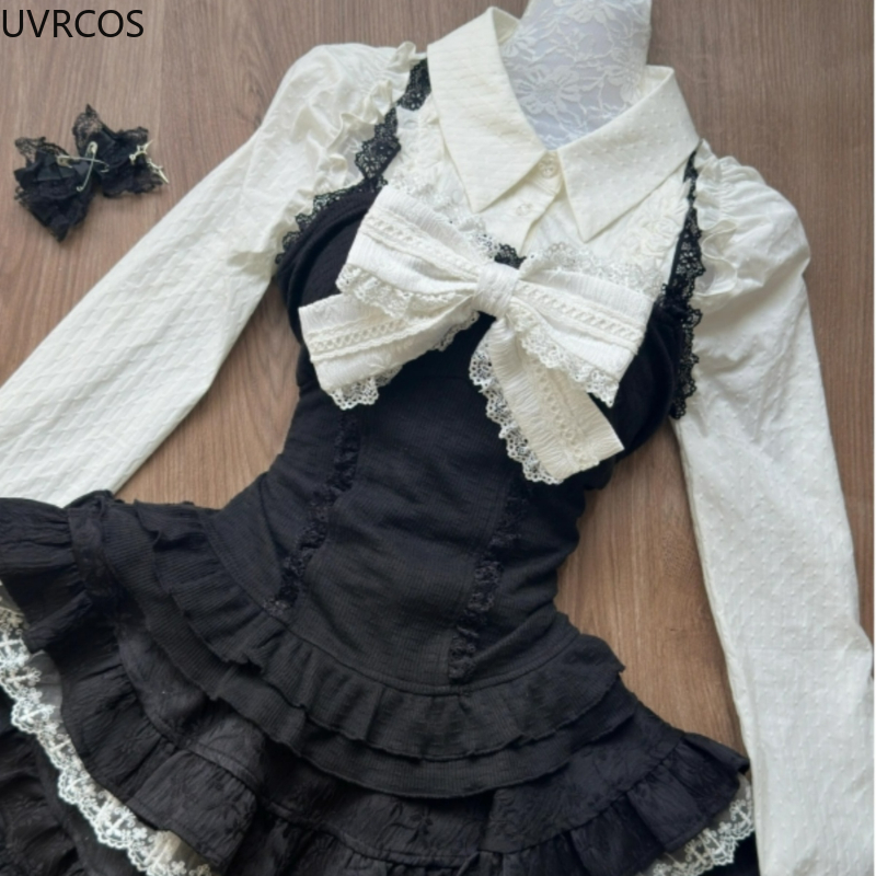Y2k Aesthetic Lolita Style 3 P - Fly Line 评论和价格